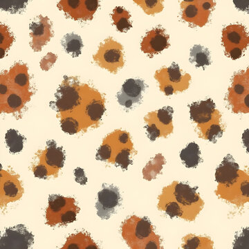 Leopard Print Pattern Abstract Textile Design