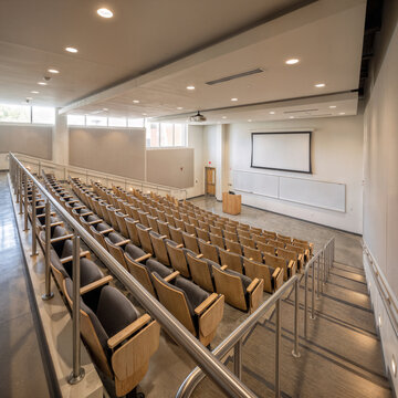 Empty College Lecture Hall &ndash; Modern Higher Education Classroom Before Class