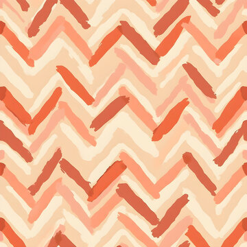 Chevron Pattern Abstract Painted Zigzag Stripes