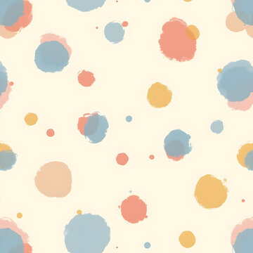 Abstract Polka Dot Pattern Seamless Background