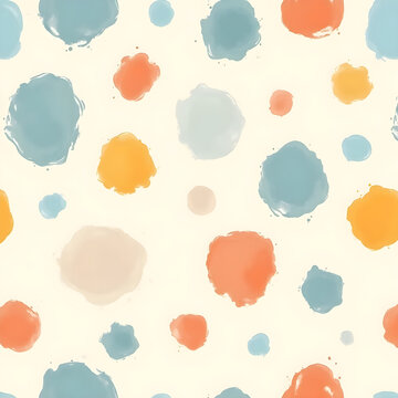 Abstract Polka Dot Pattern Seamless Background