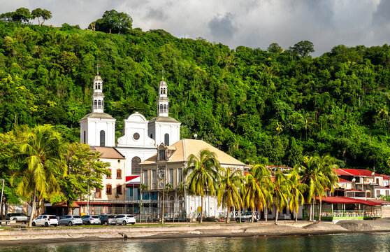 The historic Our Lady of the Assumption Cathedral on the waterfront of Saint-Pierre in Martinique, Caribbean France