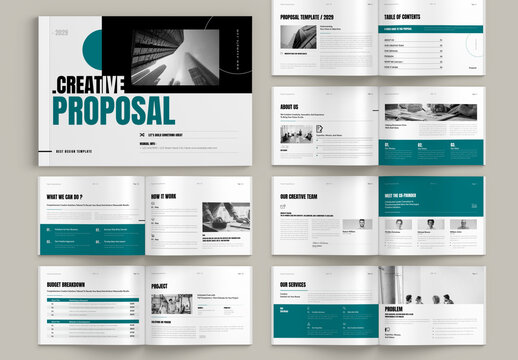 Project Proposal Landscape Brochure Layout