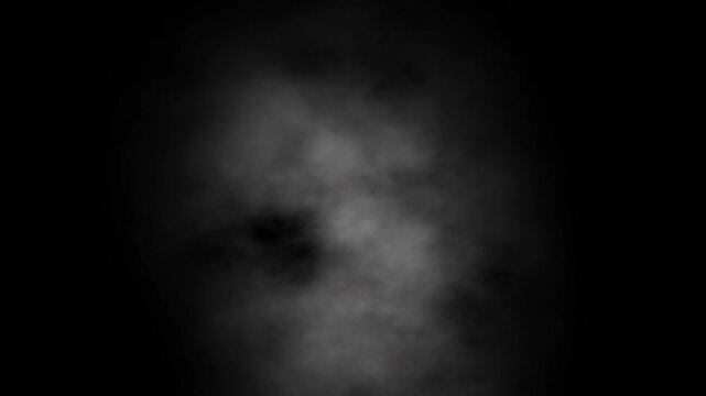 Abstract white smoke, fog, cloud, Flowing slowly. overlay on black background.