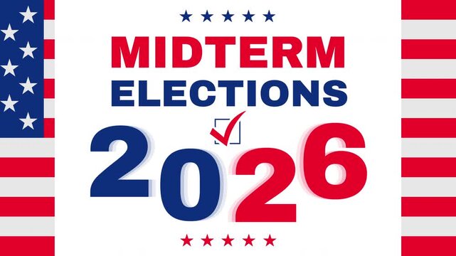 midterm elections 2026 United States of America animated banner video footage

