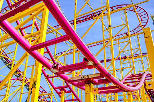 typical tracks of a rollercoaster