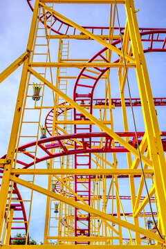 typical tracks of a rollercoaster