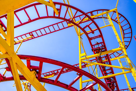 typical tracks of a rollercoaster