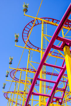 typical tracks of a rollercoaster