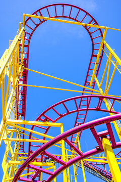 typical tracks of a rollercoaster