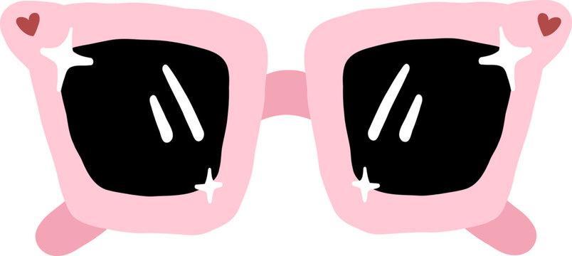 sunglasses eyewear fashion cartoon vector illustration