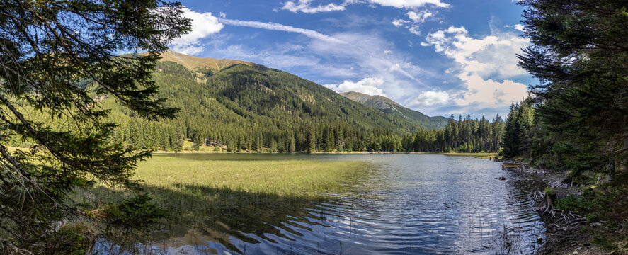 lake Ingeringsee in the Seckau Tauern ( Seckau Alps ) in Styria, Austria
