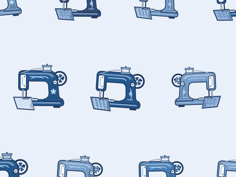 Classic Sewing Machine Pattern For Craft Lovers