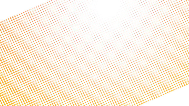 Orange and red gradient dot pattern with a large circular void creating a textured and dimensional effect on a dark background surface
