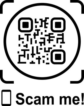 QR Code Scan Me Badge PNG with Circular Code Frame and Corner Marks, Isolated on Transparent Background for Mobile Scanning Signs