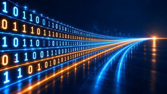 High Speed Digital Binary Code Stream and Data Transfer Network