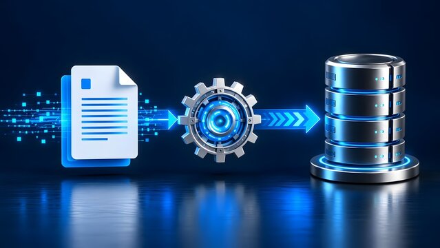 Data processing pipeline document to database