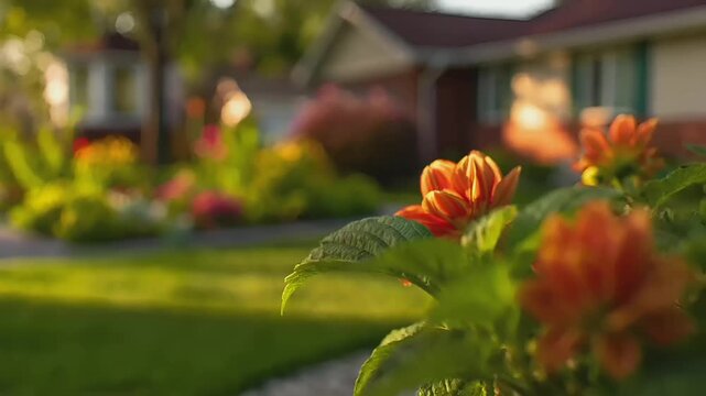 Summer hot vibe lifestyle. A vivid, sunlit photograph captures a monarch butterfly resting on a vibrant orange flower. The butterflys wings are spread wide, displaying intricate patterns of black.
