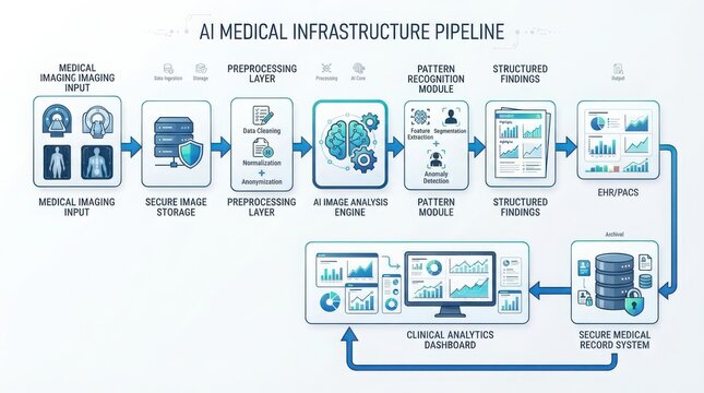 Ai medical infrastructure pipeline diagram