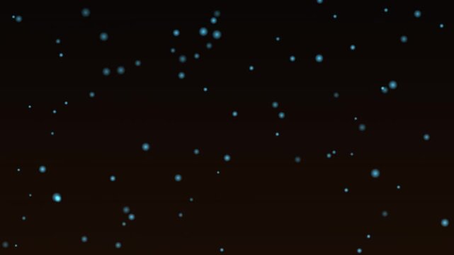 A looping background with soft blue particles overlay in dark space