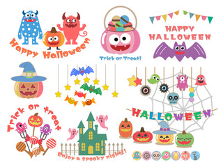 Fototapeta premium ハロウィン■ハロウィン素材のイラスト