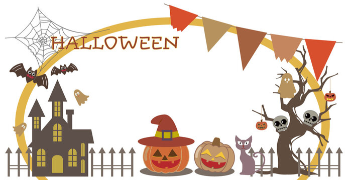 ハロウィン■ハロウィンイラストのバナー