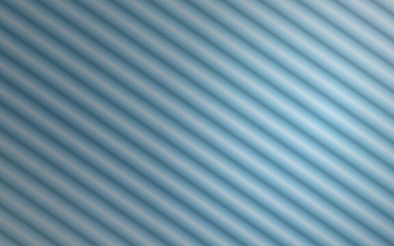 Abstract background with soft diagonal light and shadow stripes in a cool blue color palette