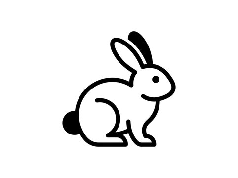 Minimalist Rabbit Icon Simple And Clean For Any Project