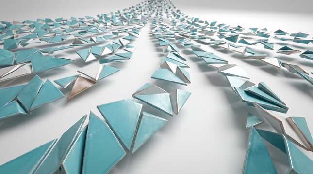 Abstract geometric fragments arr Parametric Architectural Concept