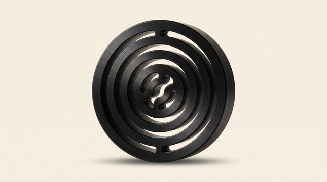 Black acoustic metamaterial cell with circular maze pattern for sound wave control