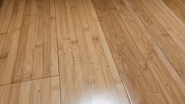 Bamboo Hardwood Floor Grain Texture Close-Up