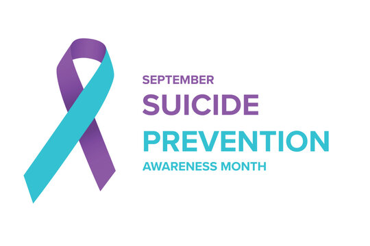 Vector illustration on the theme of National suicide prevention month observed each year during September banner, Holiday, poster, card and background design.