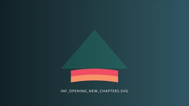 Minimalist abstract arrow animation for opening new chapters and business growth concepts 4k progress