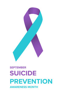 Illustration on the theme of National suicide prevention month observed each year during September banner, Holiday, poster, card and background design.