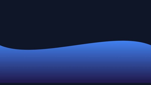 Minimalist abstract blue wave motion animation 4k background, for modern digital, and presentation