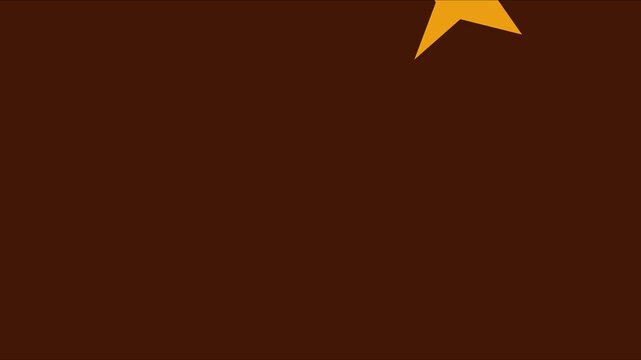 Animated golden star rotating on dark animation 4k background, for ui and, motion ui user, interface web gold