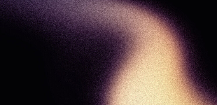 Abstract grainy background dark purple orange grain texture gradient blurred shape on black backdrop for website header, banner, brochure cover or event poster design
