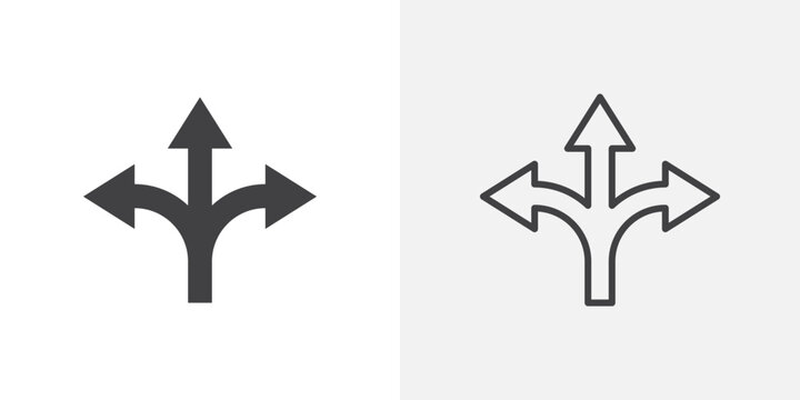 Flexibility icon flat outline in black