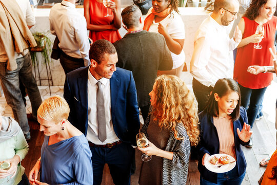 Diverse professionals networking event photo