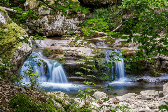 Vistas del parque natural de la sierra cebollera en la rioja