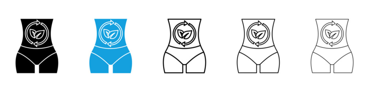 Detox icon flat outline in black