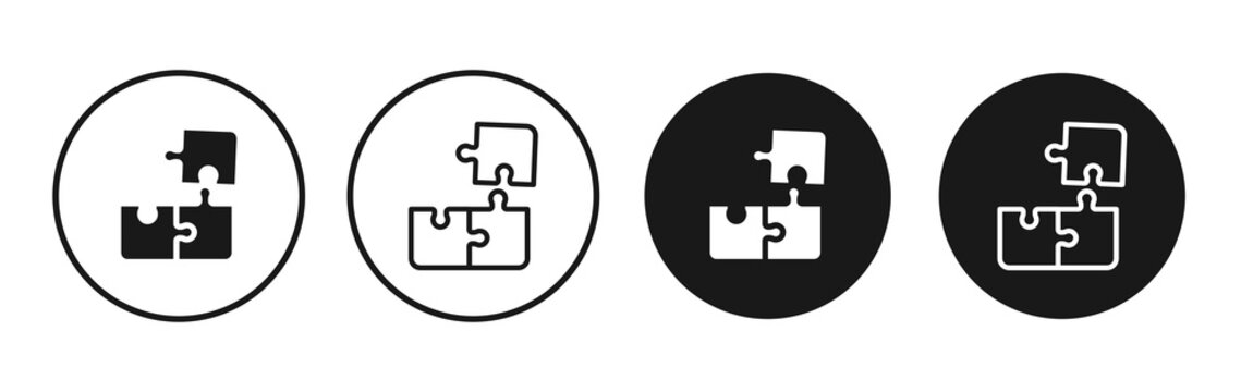 Compatibility icon flat outline in black