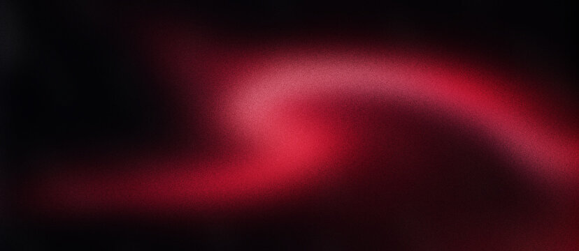 Abstract red light wave on black vertical lines background. Modern dark texture with glowing crimson neon motion blur. Futuristic digital pattern for tech banners and cinematic presentation.