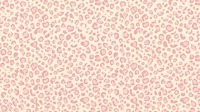 Soft pink and cream delicate animal spot pattern creating a feminine subtle texture for fashion, textiles, wallpaper and modern decorative design