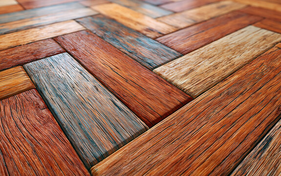 Herringbone parquet wood flooring texture