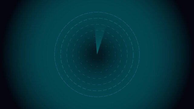 Cyan Electric Hud Cyber Radar Motion Loop 111