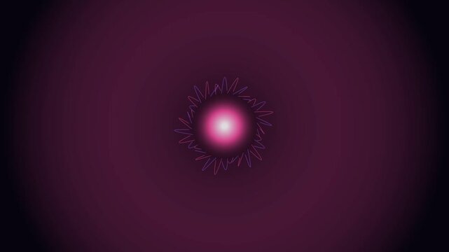 Neon Magenta Cosmic Energy Orb Motion Loop 164