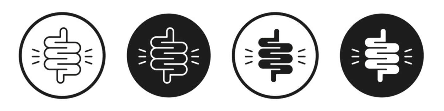 Diarrhea icon flat outline in black