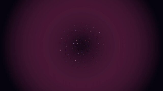 Neon Magenta Fibonacci Spiral Vortex Motion Loop 187