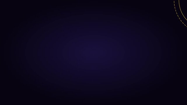 Abstract geometric gold lines motion animation 4k background, with rotating triangles, and circles on, dark blue gradient